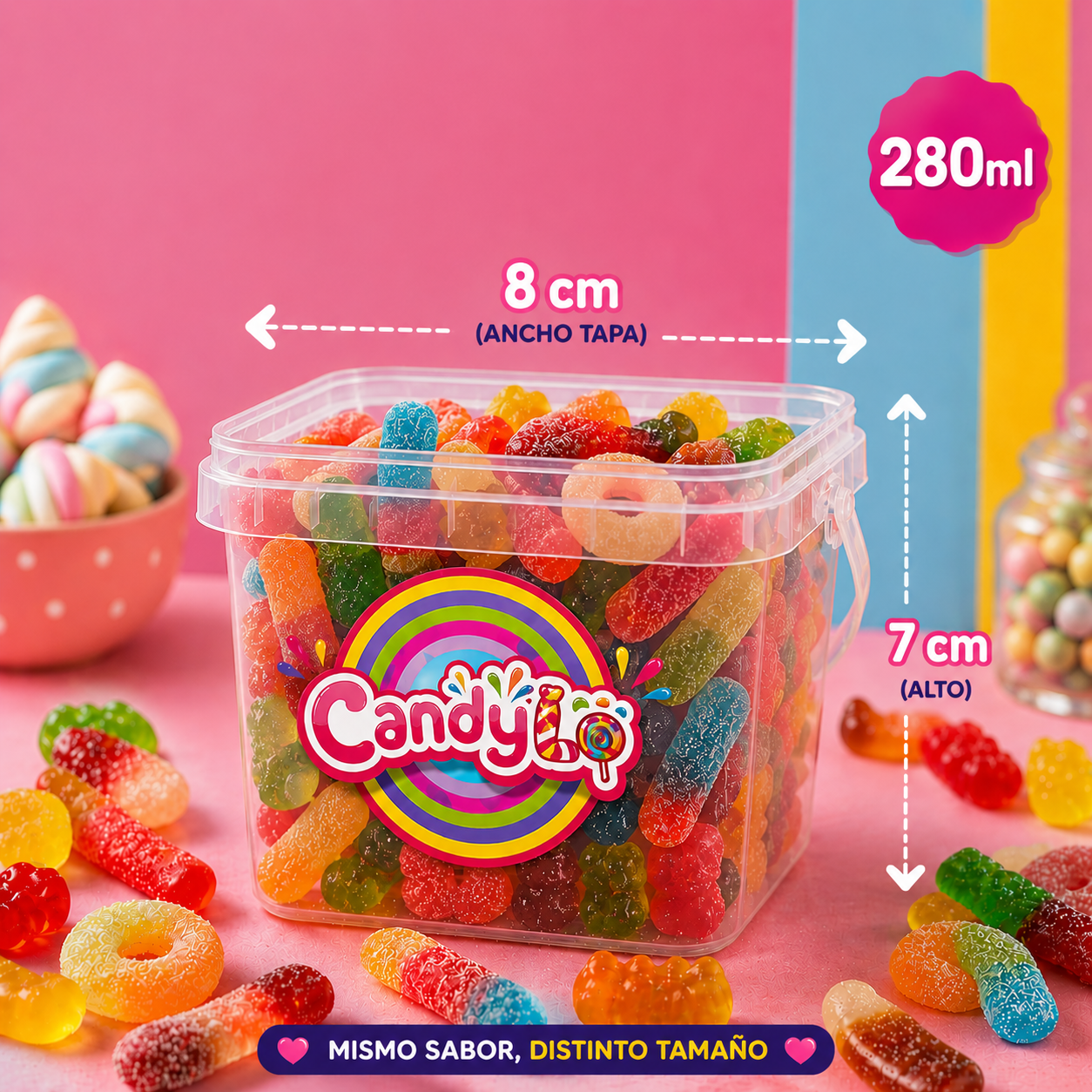 Balde de Gomitas Internacionales CandyLo