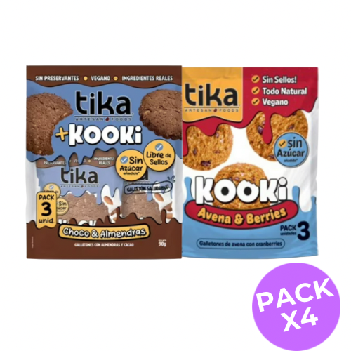 Pack Galleton Kooki Tika variedades 90g