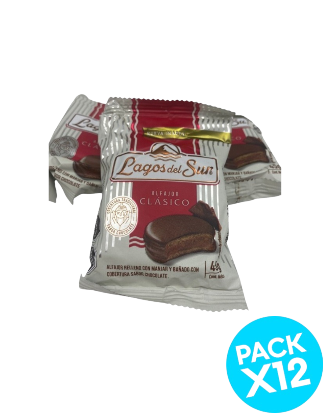 Pack Alfajor Lagos del Sur 12uu
