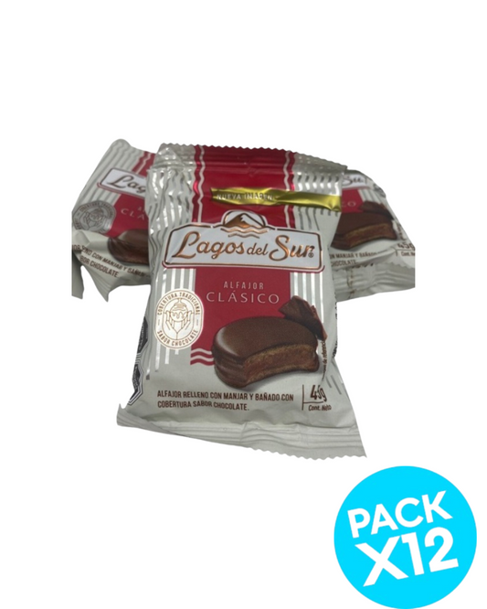 Pack Alfajor Lagos del Sur 12uu