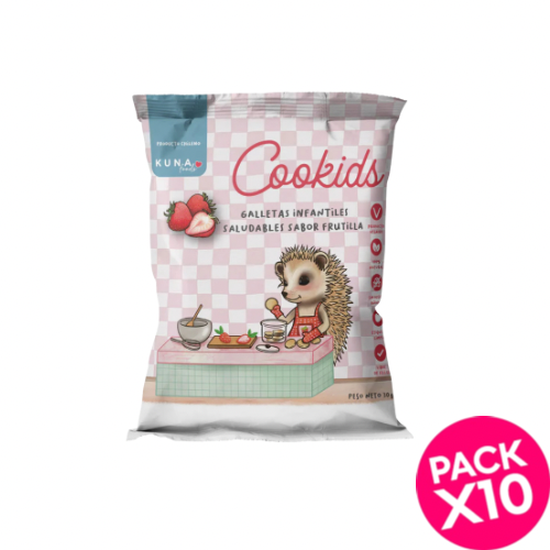 Pack galletas Cookids Kuna sabor Frutilla 10uu