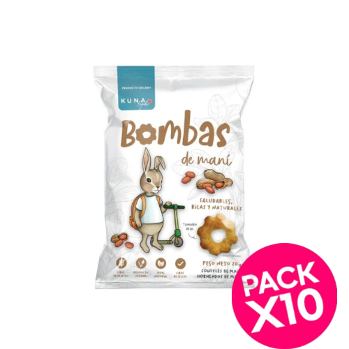 Pack soufflé bombas maní Kuna 10uu