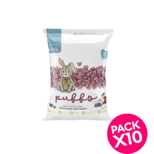 Pack puffs frutilla betarraga Kuna 10uu
