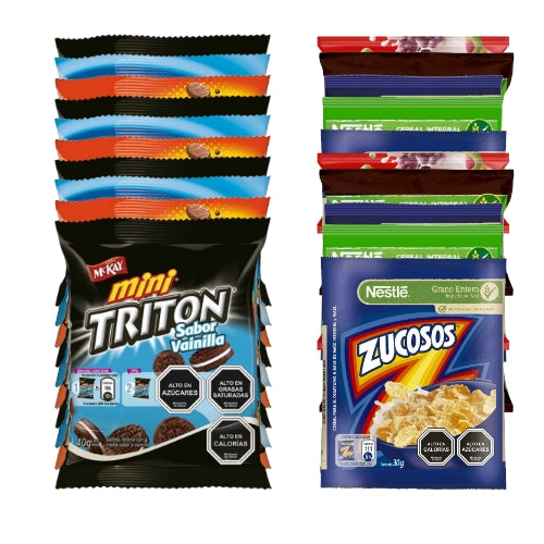 CandyLo mix mini galletas triton - morocha - kuky 10uu + cereales 10uu
