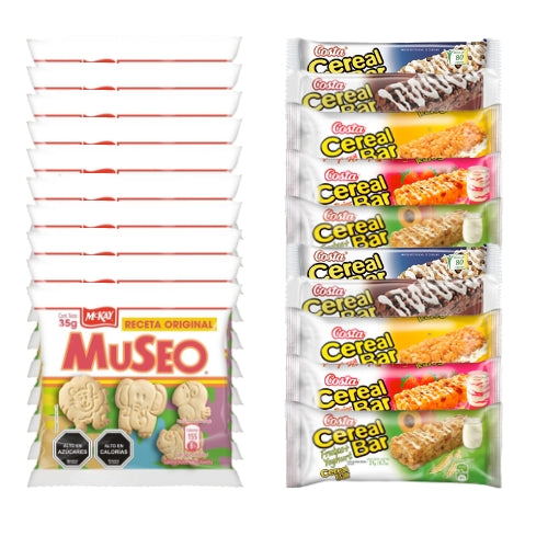 Pack mini museo 10uu + 10 cereal bar